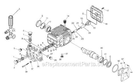 Page A Diagram and Parts List for PCH3031A  Porter Cable Pressure Washer